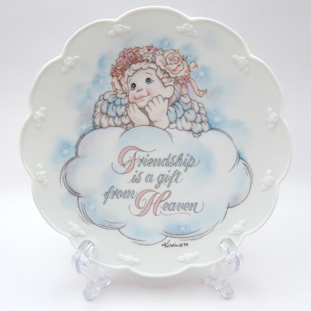 Dreamsicles Gift Collection Friendship Is a Gift From Heaven Plate 6 Inch 1994